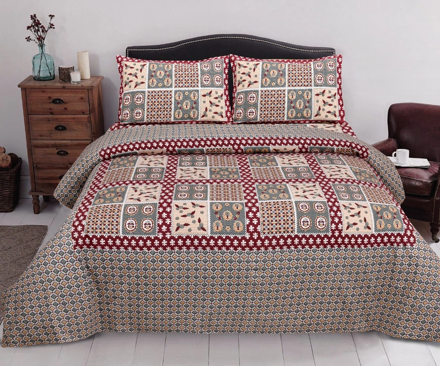 King Size 108*108 inch with 2 pillow cover  uploaded by Tulsi home decor on 4/19/2023