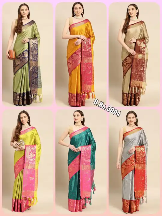 *NEW LAUNCHING...*

*Aura Saree....*

🌹*D.No.3004*

🌹*Fabric - Pure Mercerised   Soft Silk in Excl uploaded by Maa Arbuda saree on 4/19/2023