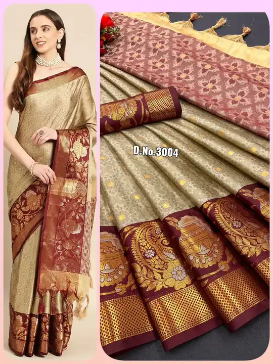 *NEW LAUNCHING...*

*Aura Saree....*

🌹*D.No.3004*

🌹*Fabric - Pure Mercerised   Soft Silk in Excl uploaded by Maa Arbuda saree on 4/19/2023