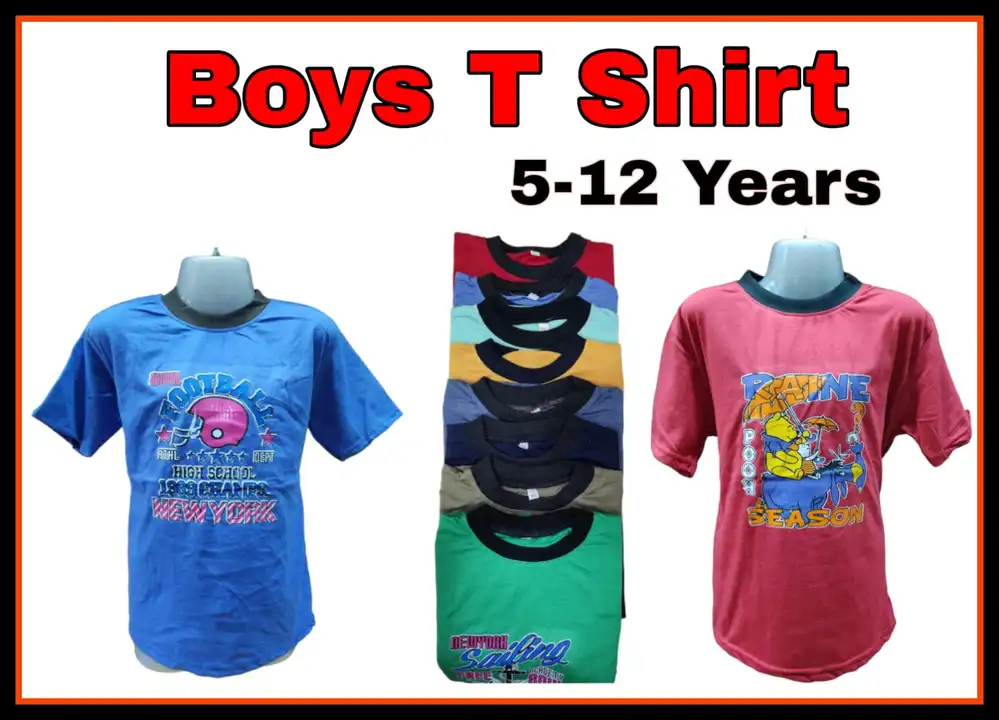 Boys T shirt ( 5 to 12 years) uploaded by Falcon enterprises on 5/23/2024
