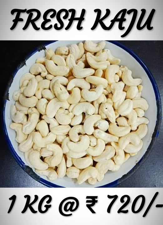 Fresh Bold Size Kaju Nuts uploaded by Pappu Dryfruits & Masala on 4/19/2023