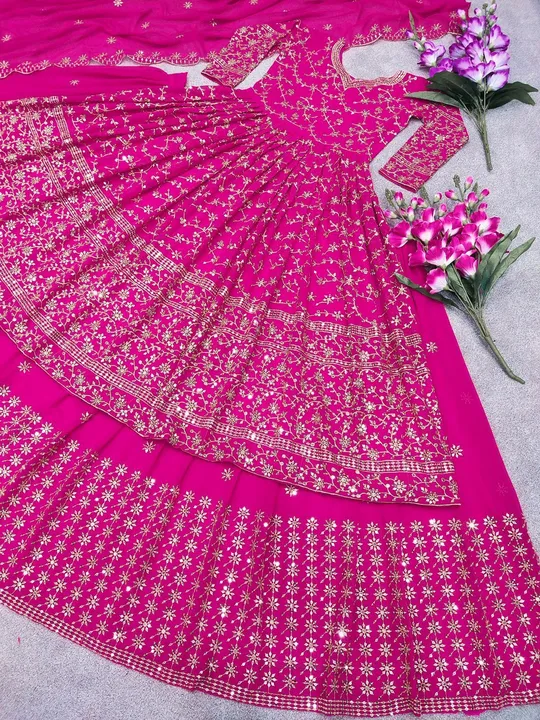 Wedding pink gown 😍 uploaded by Fatema Fashion on 4/19/2023