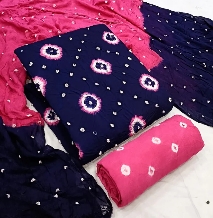 RIWAJ Pure Rayon Bandhni Dress Materail uploaded by Fatema Fashion on 4/19/2023