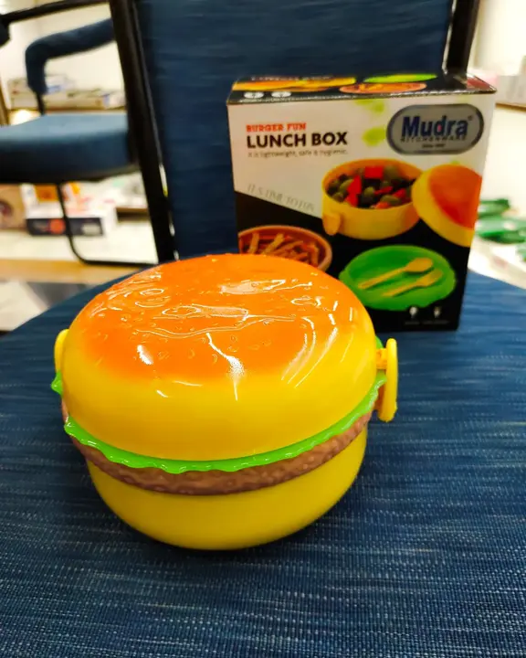 Burger 🍔 Shape Lunch Box  uploaded by MUDRA Kitchenware  on 4/19/2023