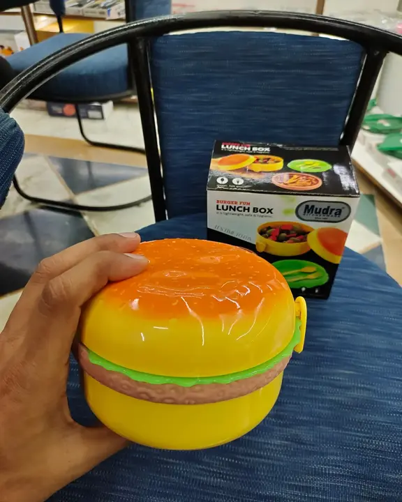 Burger 🍔 Shape Lunch Box  uploaded by MUDRA Kitchenware  on 4/19/2023
