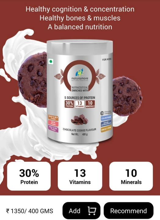 Protein powder uploaded by business on 4/19/2023