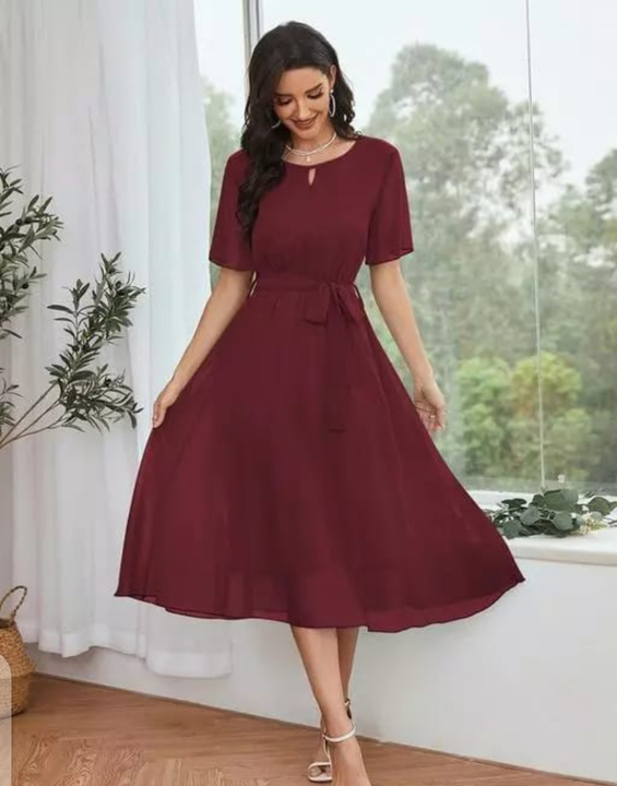 Georgette women dress size-S,M,L,XL uploaded by Bhavya Sales and Marketing on 4/19/2023