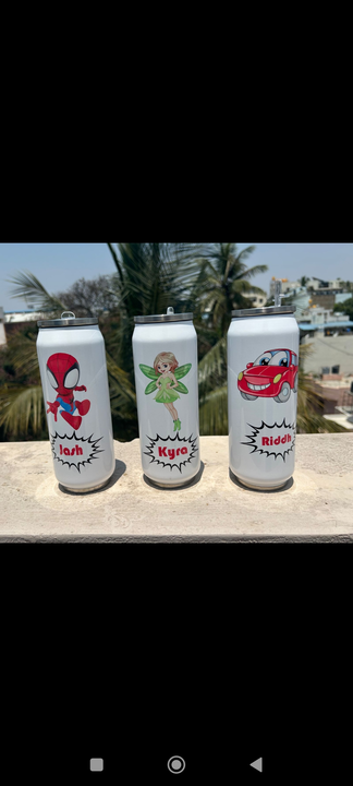 Post image New Launch ⭐️
🔹Product : Coke Can Sublimation bottle 
🔹Price : ₹449 

🔹Scope of name / logo / photo / Character customised on all sides. 

🔹Comes with straw inside 
🔹Size - 500 ML
🔹Material - Aluminium 

Comes in brown box 📦 

🔹Dispatched on 3rd working day