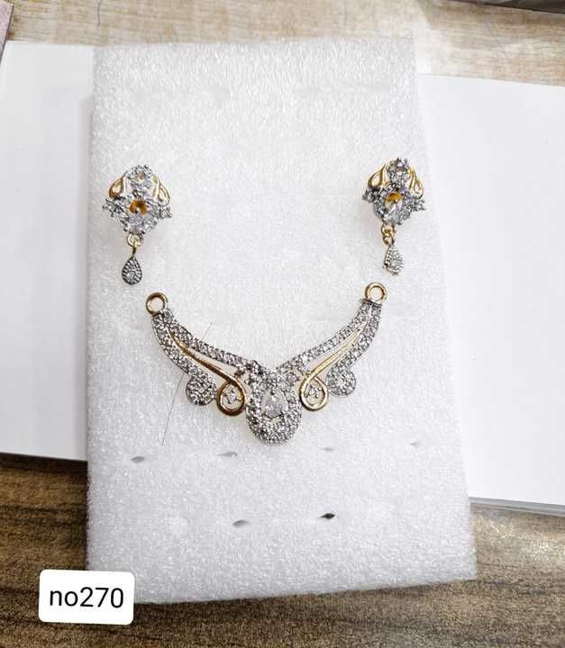 Mangalsutar Pendal American diamond new uploaded by Imitation jewellery  on 3/5/2021