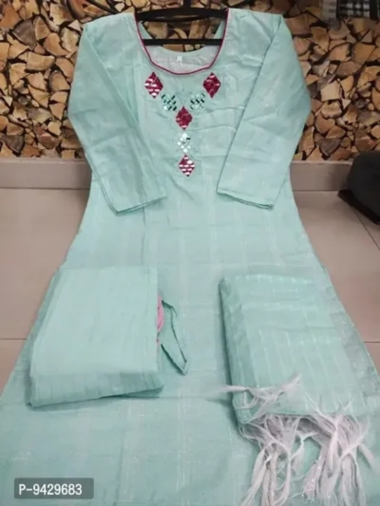 kurti with pant and dupatta uploaded by wholsale market on 4/20/2023