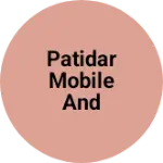 Business logo of Patidar mobile and hardwear