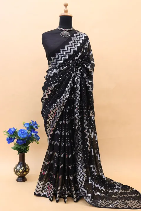 *PRESENTS BEST QUALITY* 

      *D.No.22059*

*SAREE FABRIC*: Georgette silk saree with sequence thr uploaded by Maa Arbuda saree on 4/20/2023