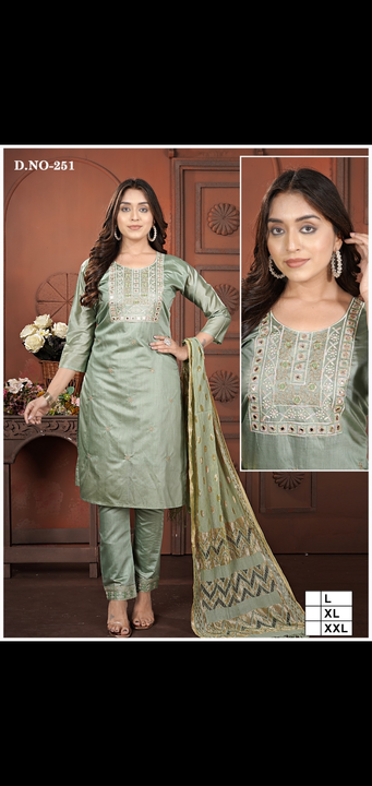 All ladies wear items manufacture by us unstitch suits dress material and All readymate items uploaded by Radha Creation , Maira sales for Readymade items on 4/20/2023