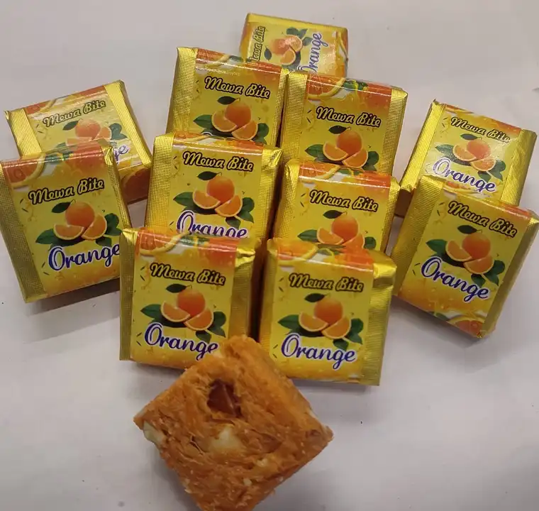 Orange kaju bites  uploaded by Bansal mithaiwala on 4/20/2023