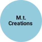 Business logo of M.T. creations