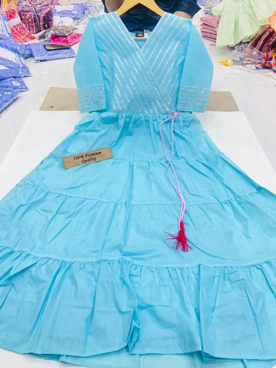 🔥👗 *Summer Special * 🔥👗


       

         🔮 *Maalmal* 🔮

🔥 Gown Fabric Details 
   
🧵Top : uploaded by Suit House joshi on 4/20/2023