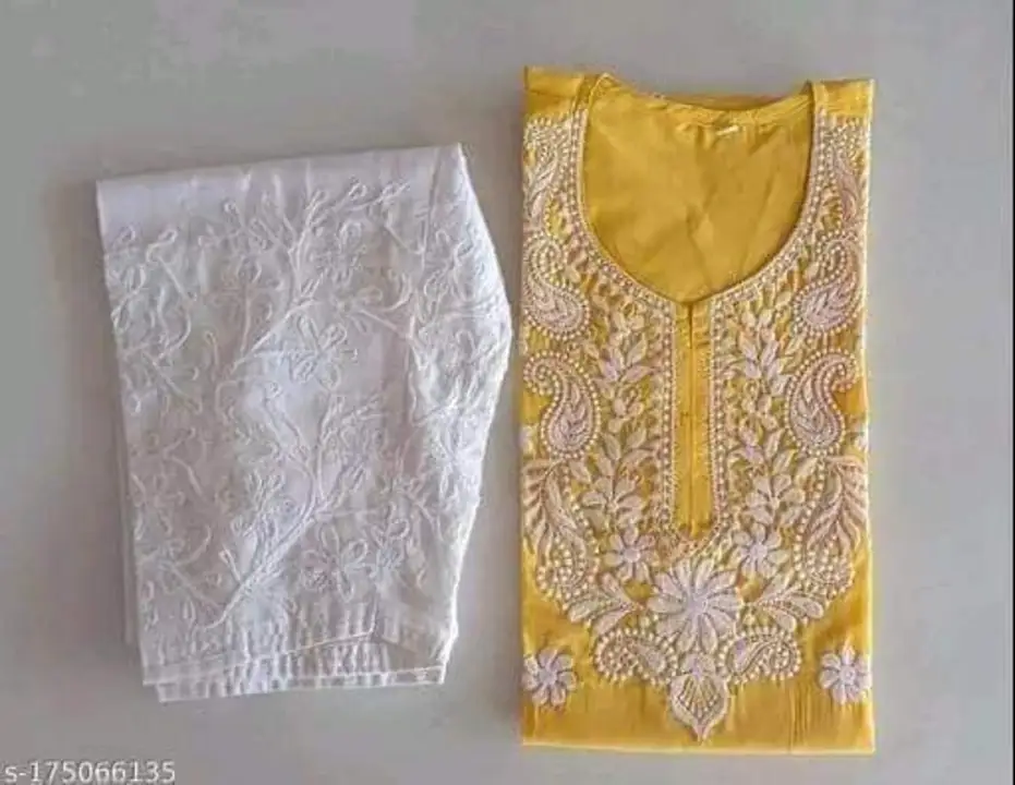 Computer cotton with hand work salwar  uploaded by Narayan chikankari collection on 4/20/2023