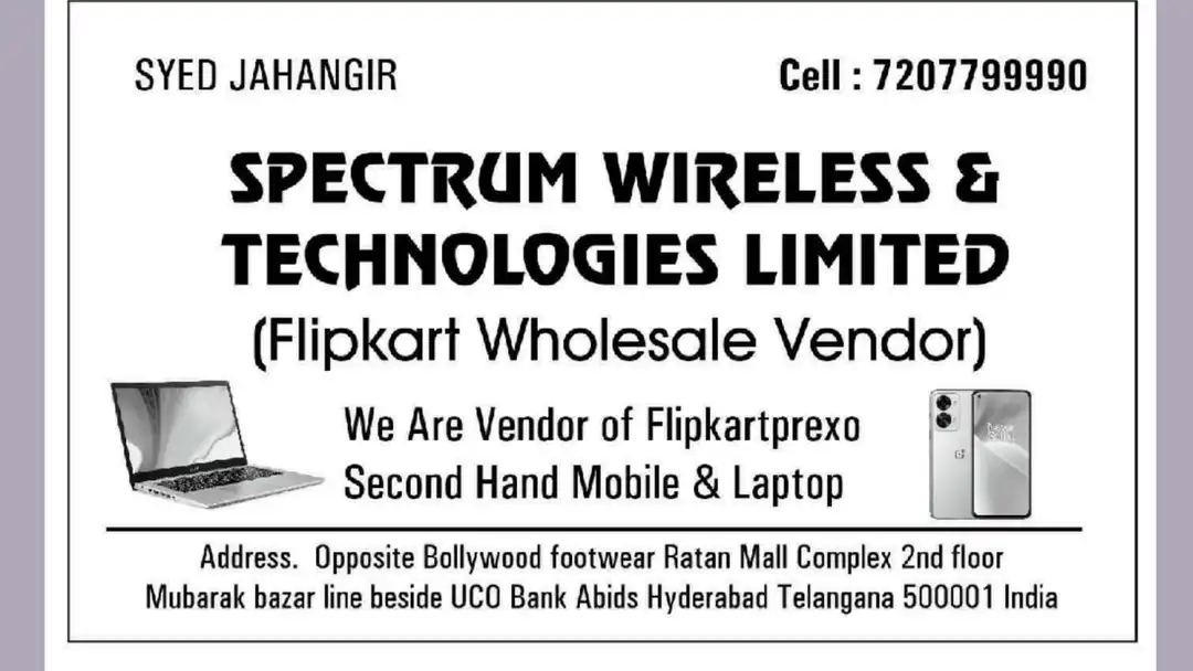 Post image We are direct vendor of Flipkart prexo mobile phone &amp; Laptop Lot to Lot business 
Details 7207799990