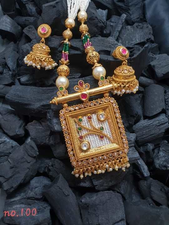 Heavy brass gold jwellery uploaded by Shivay jwellery hub on 3/6/2021