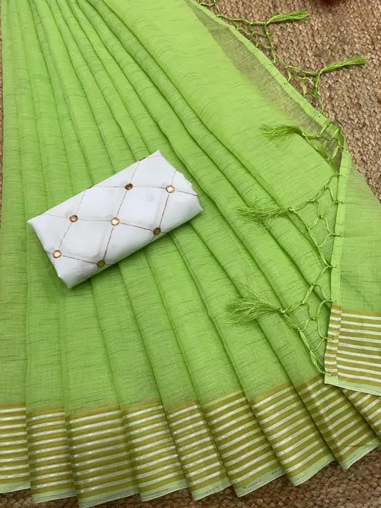 Cottan sarees  uploaded by Villa outfit on 4/20/2023