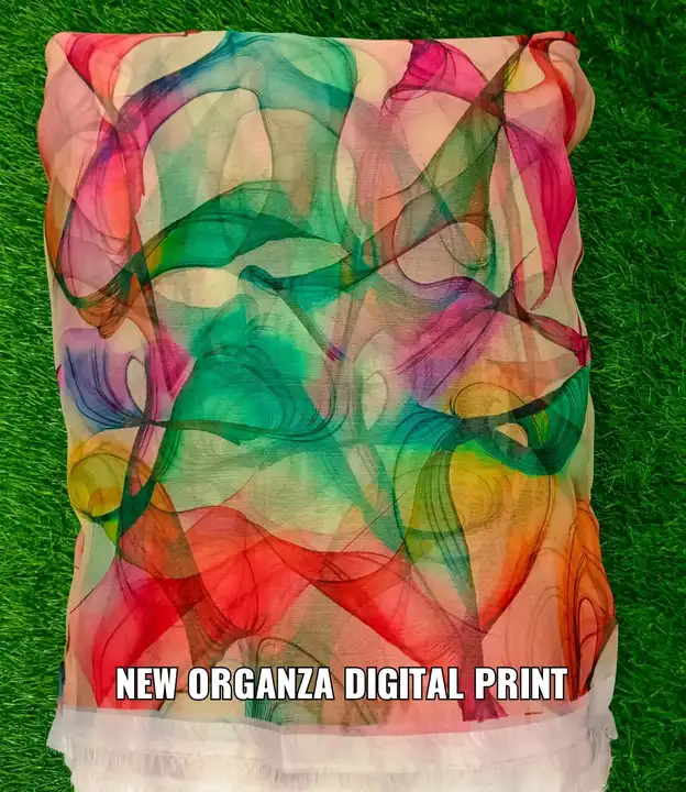 Organza.digital print  uploaded by MATAJI TEXTILES on 4/20/2023