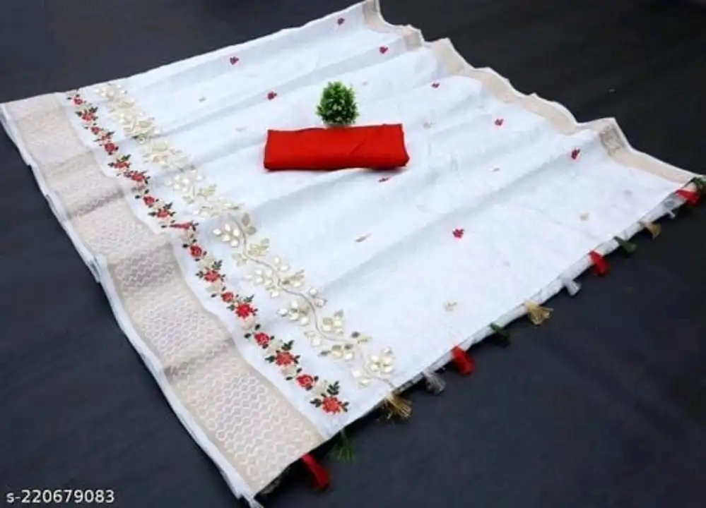 Cotton silk saree  uploaded by Swastik designer on 4/20/2023