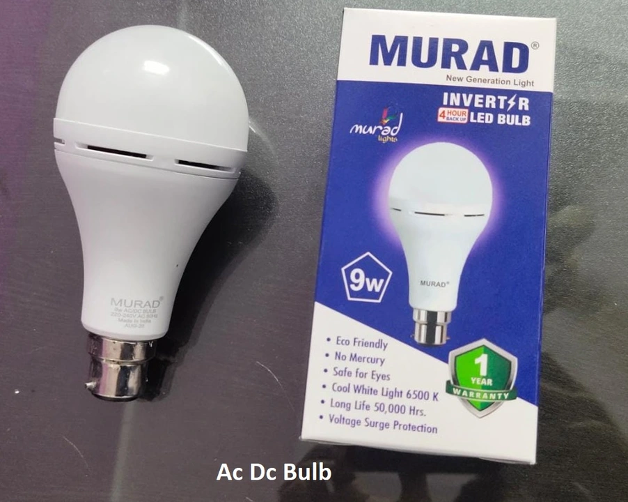 Ac Dc Bulb (Inverter Bulb) uploaded by Murad Lights Private Limited on 4/20/2023
