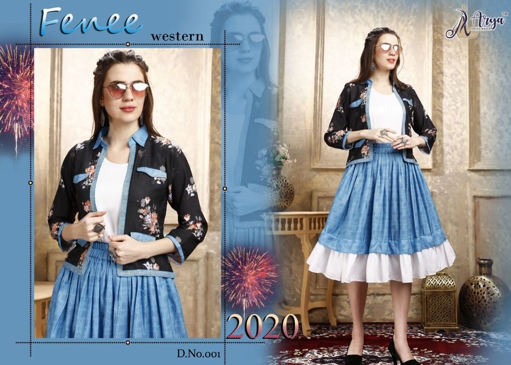 Skirt inner coti 3 pcs western wear uploaded by business on 3/6/2021