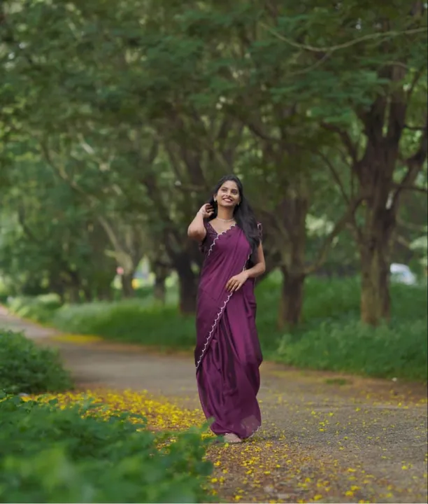Saree : smooth rangolisilk with aarko  border uploaded by business on 4/20/2023