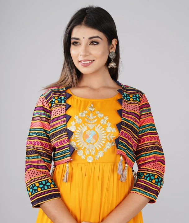 Anarkali dress with jacket uploaded by Fashion point on 4/20/2023