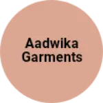 Business logo of Aadwika garments