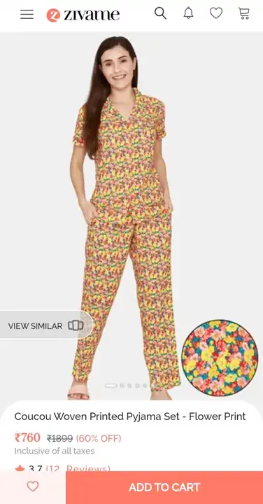 Ladies branded night suit - only wholesale  uploaded by Manhar fashion on 4/20/2023