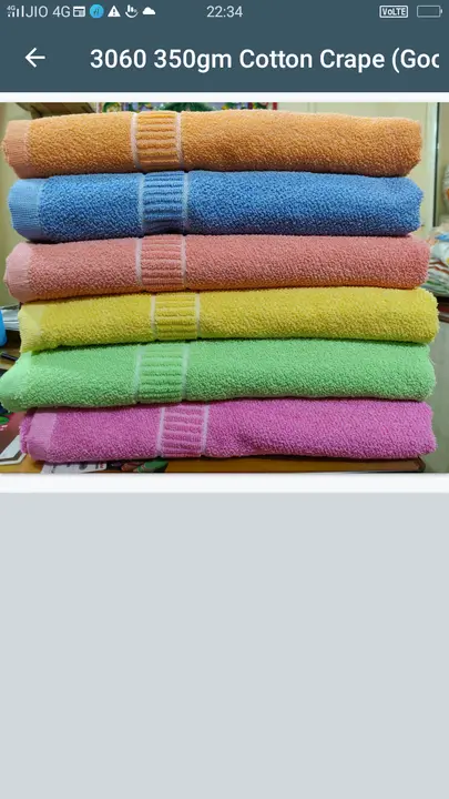 3060 350gram cotton crep uploaded by Naresh textile on 4/20/2023
