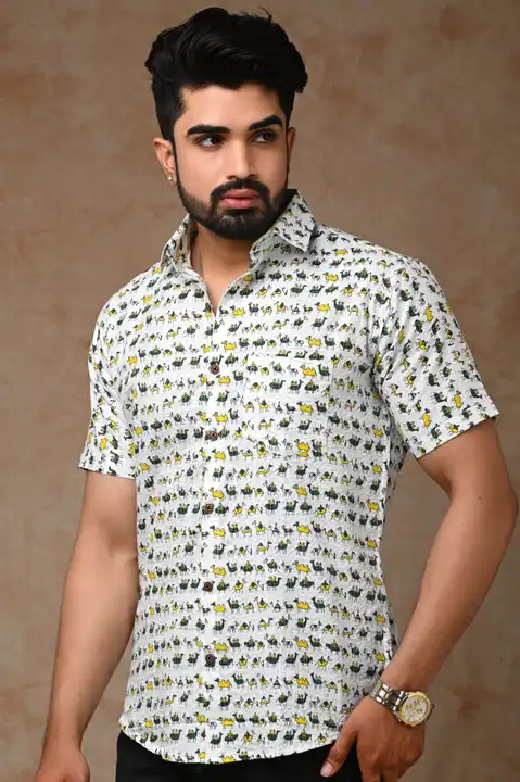 Pure cottan shirt  uploaded by Handloom print on 4/20/2023