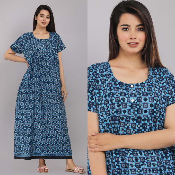 Cotton Nighty Night Gown For Women uploaded by Vetali Export on 4/20/2023