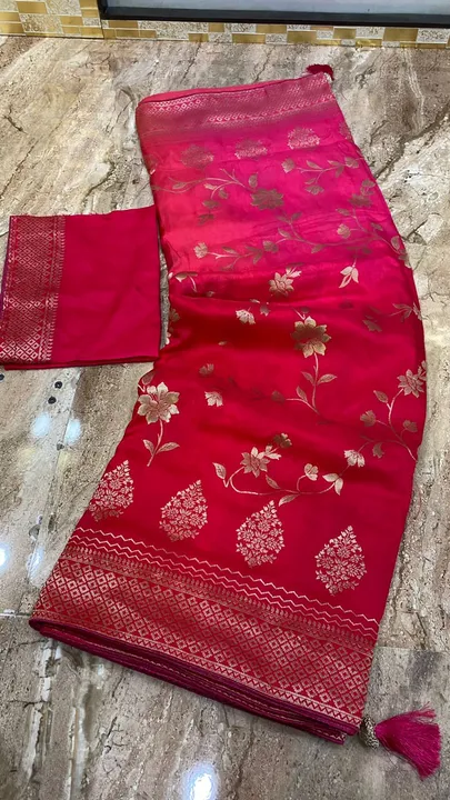 🦋new lounching 🦋

Beautiful party wear saree 

🌿original product 🌿

👌best quality fabric 👌

👉 uploaded by Gotapatti manufacturer on 4/21/2023