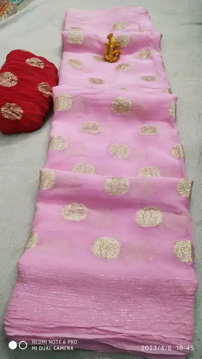 presents  Summer special saree

*beautiful color combination Saree for all ladies*

👉keep shopping  uploaded by Gotapatti manufacturer on 4/21/2023
