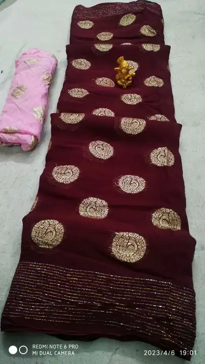 presents  Summer special saree

*beautiful color combination Saree for all ladies*

👉keep shopping  uploaded by Gotapatti manufacturer on 4/21/2023