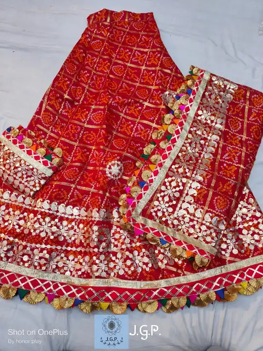 NEW LAUNCH....😍😍

SEMI KOTA SILK ghadchola FABRIC
Beautiful Traditional Rajasthani chunri printed  uploaded by Gotapatti manufacturer on 4/21/2023