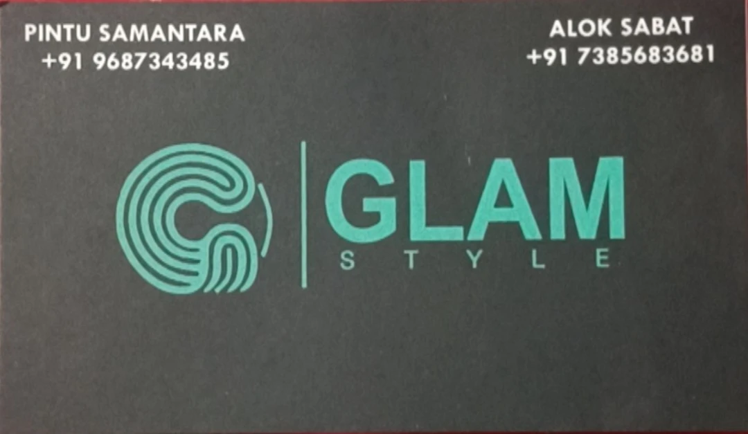 Visiting card store images of Glam style