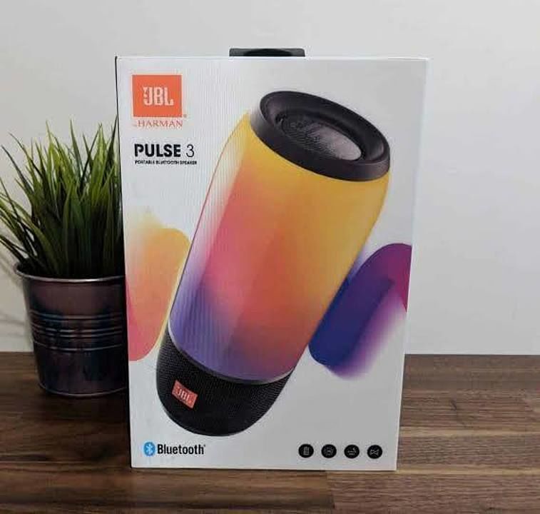 JBL
Pluse 3 Model
7A QUALITY Sound Quality Awesome
Only Black Color Available
 uploaded by business on 7/11/2020