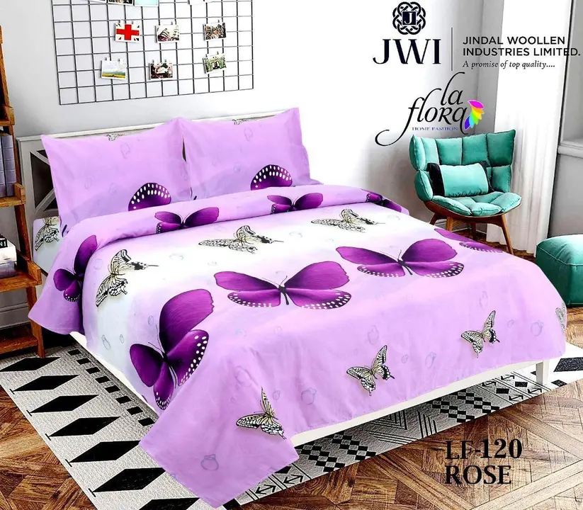 Glace cotton Double bed sheet with two pillows covers uploaded by ARDM on 4/21/2023