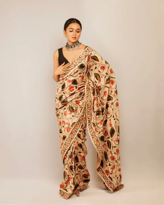 New Fancy Printed saree   uploaded by DUDHAT Impax on 4/21/2023