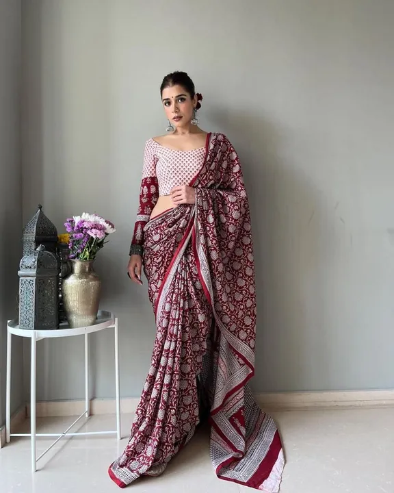 Pure mulmul cotton silk saree  uploaded by DUDHAT Impax on 4/21/2023