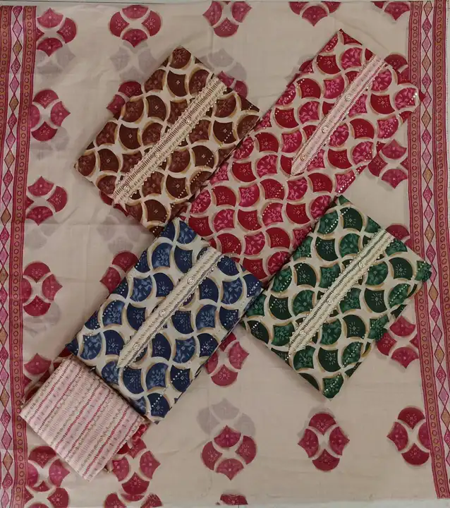Cotton Punjabi sut uploaded by Shree Ram textiles ludhiana JMD mall shop no 23 on 4/21/2023