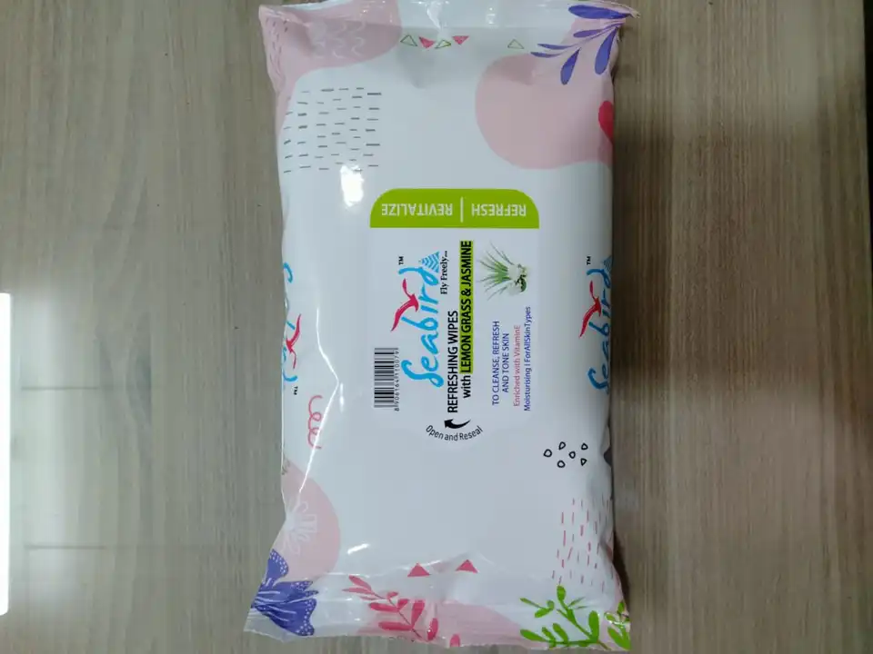 Seabird Refreshing Face Wipes Makeup Remover wet wipes uploaded by MANVI WELLNESS INDIA PVT. LTD. on 4/21/2023
