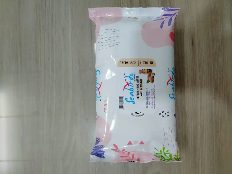 Seabird Refreshing Face Wipes Makeup Remover wet wipes uploaded by MANVI WELLNESS INDIA PVT. LTD. on 4/21/2023