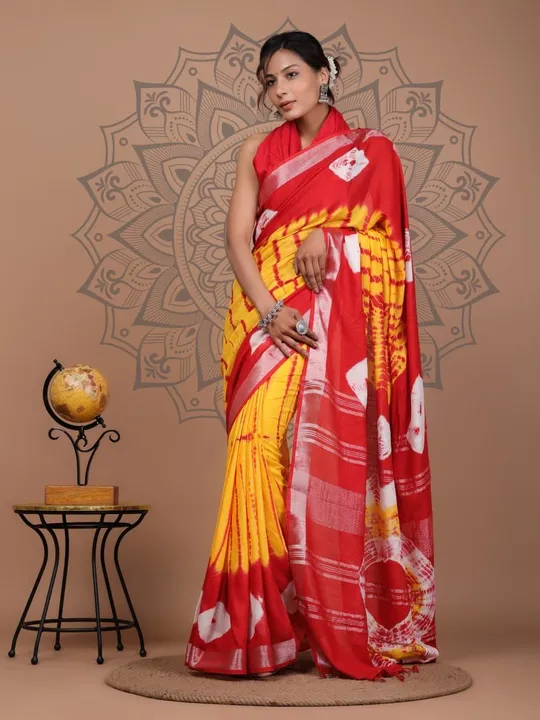 Sibori print saree uploaded by VINAYAK CREATION on 4/21/2023