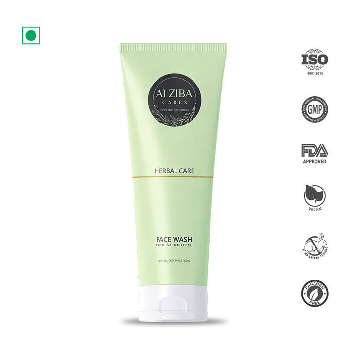 ALZIBA’S HERBAL CARE FACE WASH MORNING CARE – 60 ML (FOR ALL SKIN TYPES) uploaded by ALZIBA CARES on 3/6/2021
