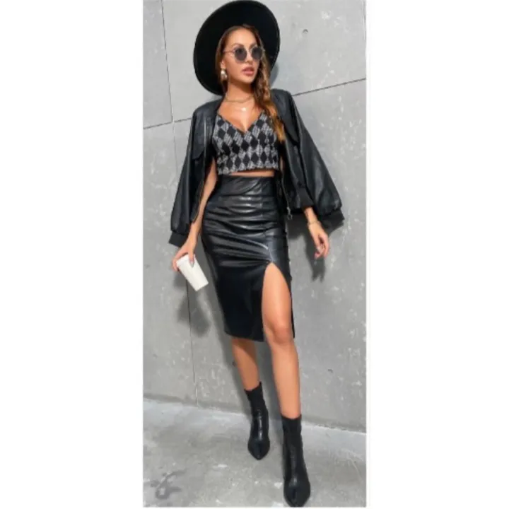 Leather skirt 😍 uploaded by The Style Club on 4/21/2023